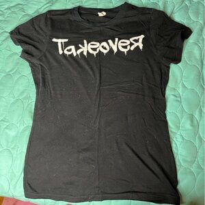 Startee Black Fitted “Takeover” Shirt Size Small